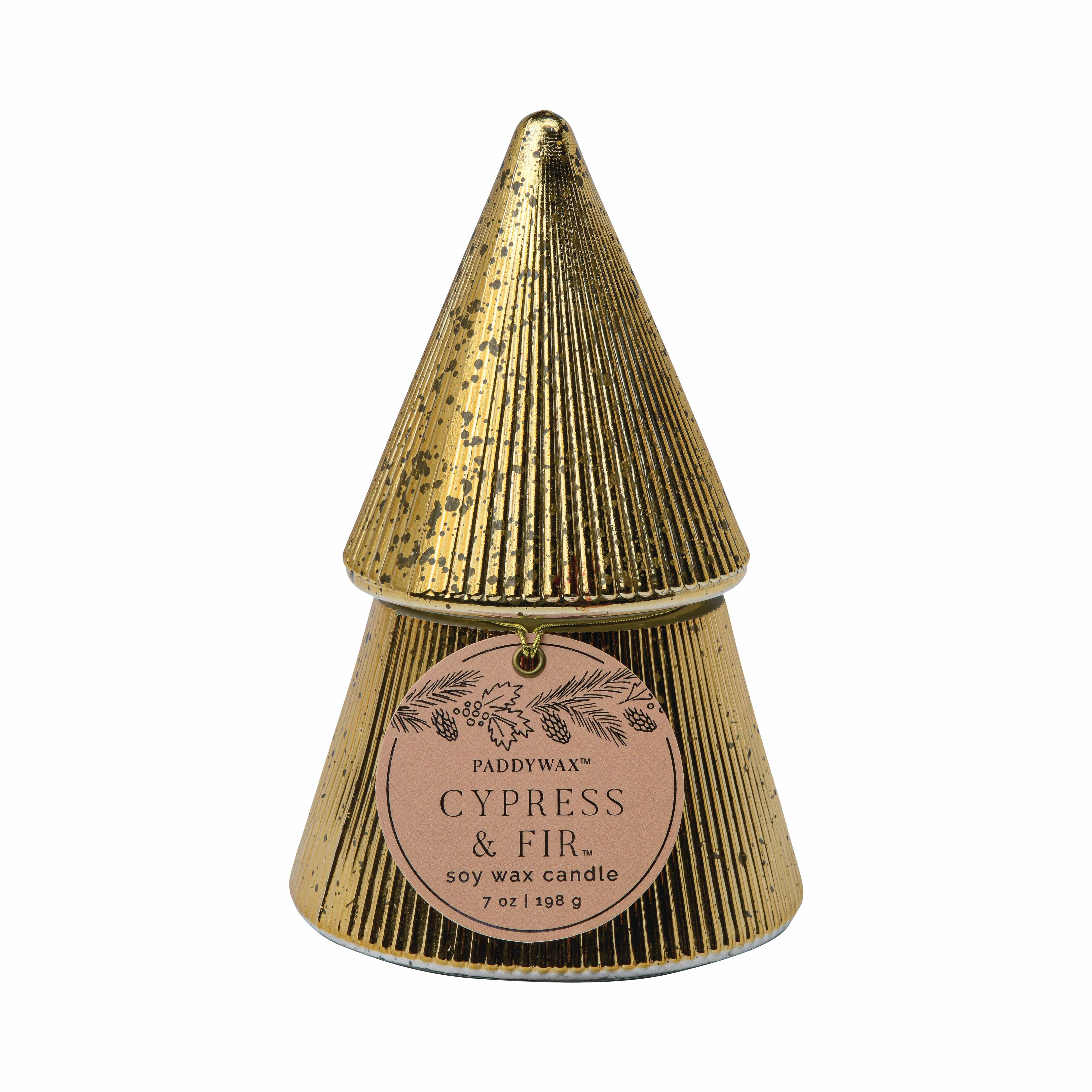 Cypress + Fir Gold Tree - 7 oz Candle