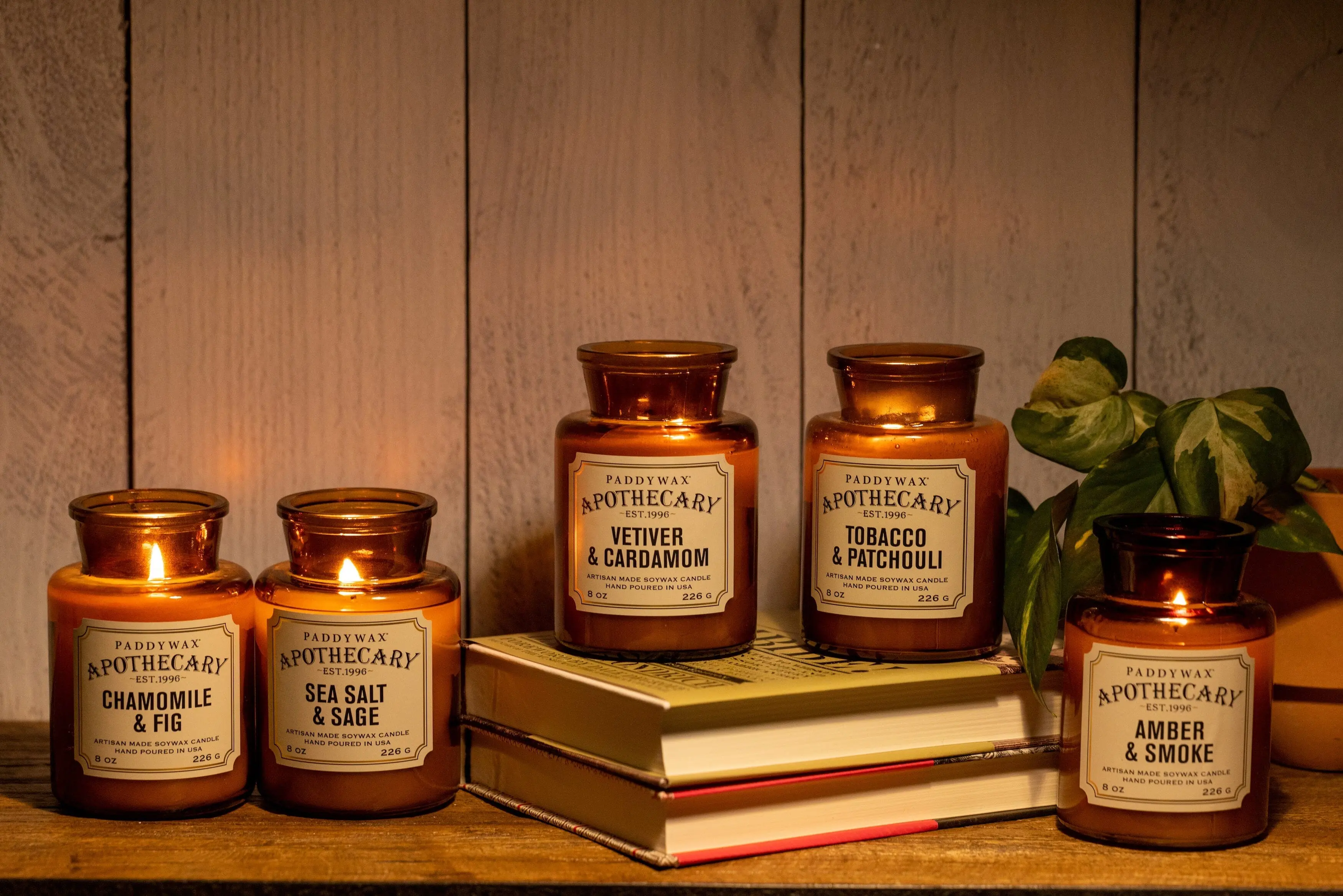 Amber + Smoke - Apothecary 8 oz Candle - Image 3
