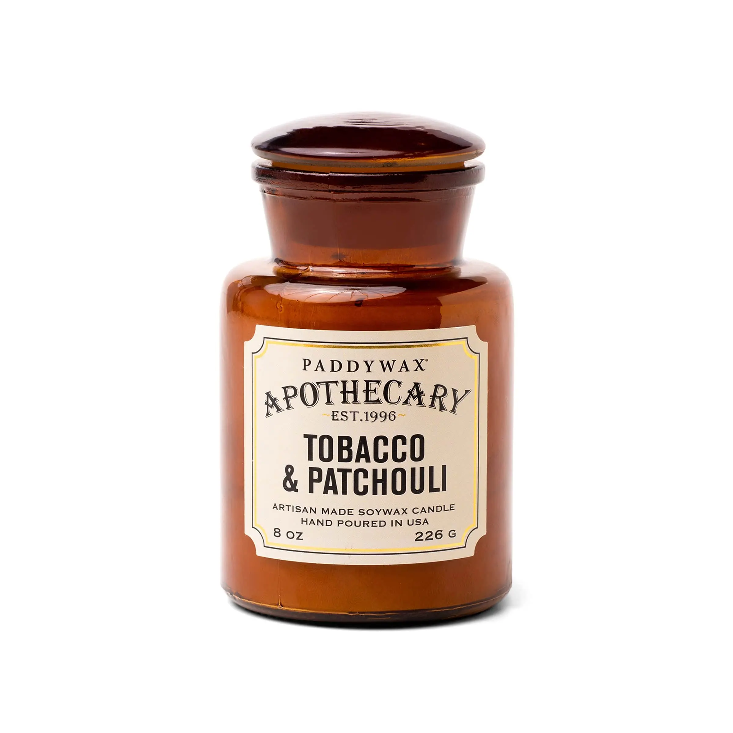 Tobacco + Patchouli - Apothecary 8 oz Candle