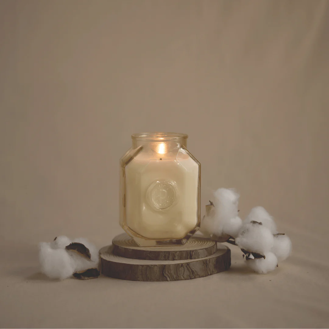 Cotton + Teak - Botanica 8 oz Candle - Image 2