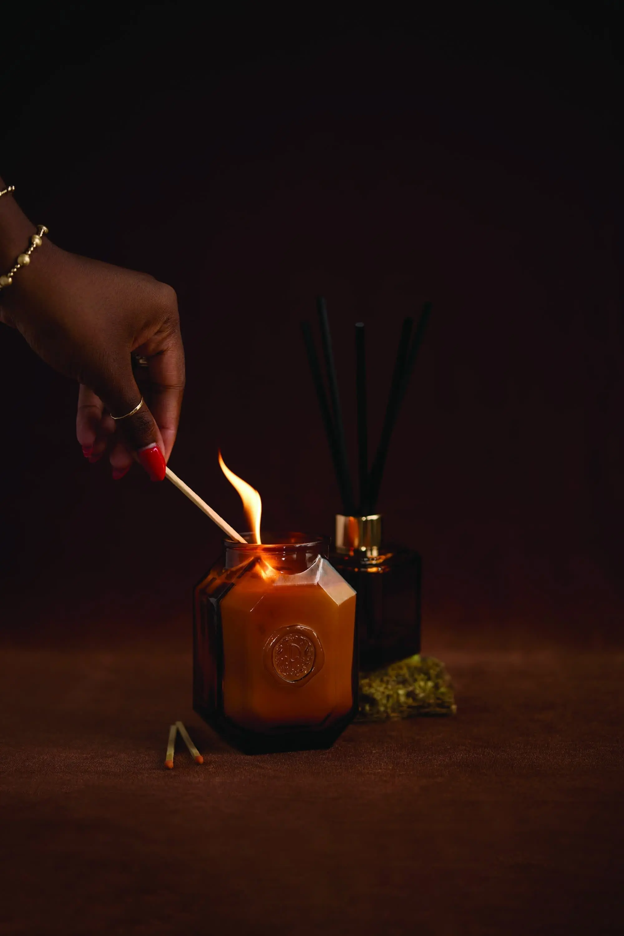 Leather + Smoke - Botanica 8 oz Candle - Image 2