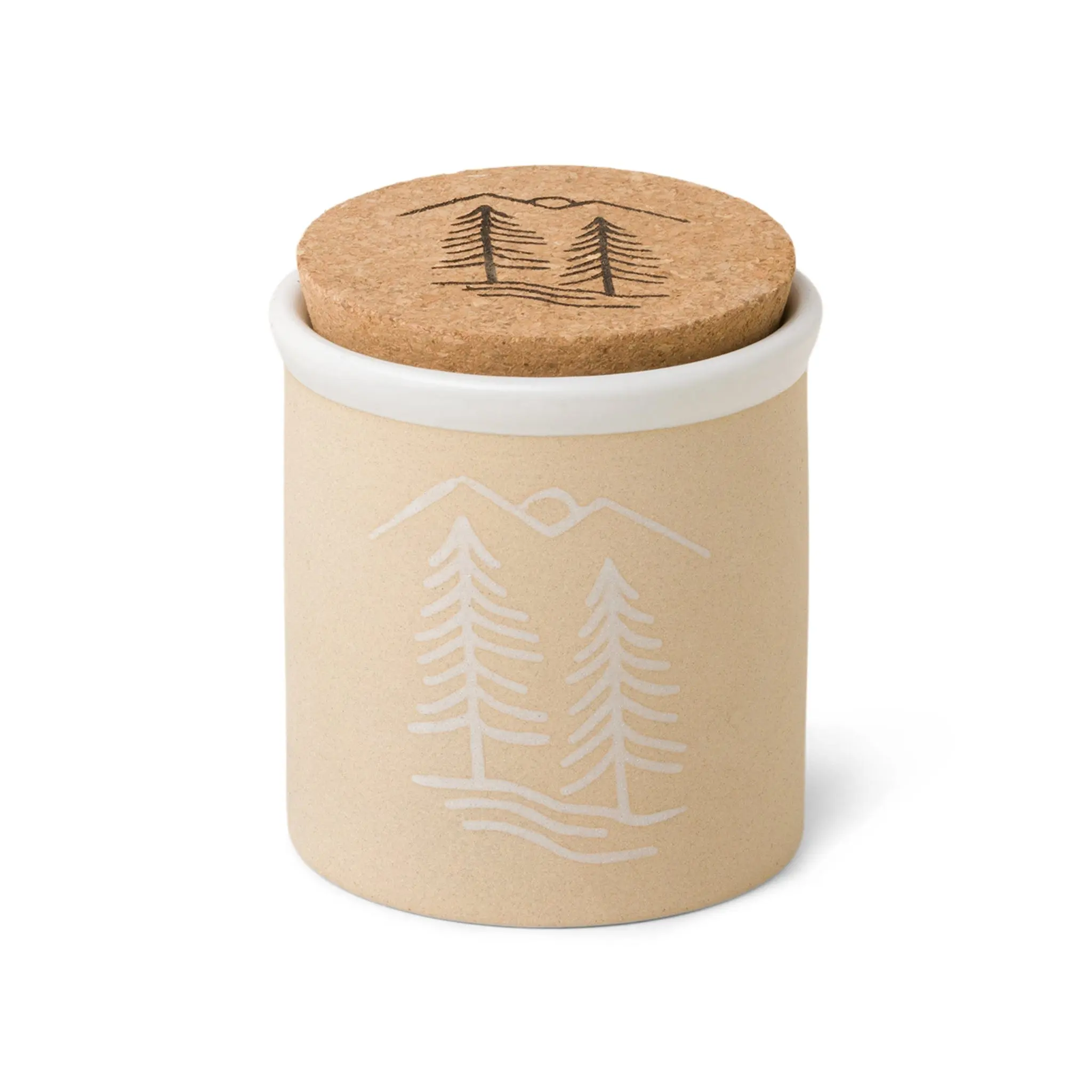 Cypress + Fir - White Ceramic Candle 8 oz