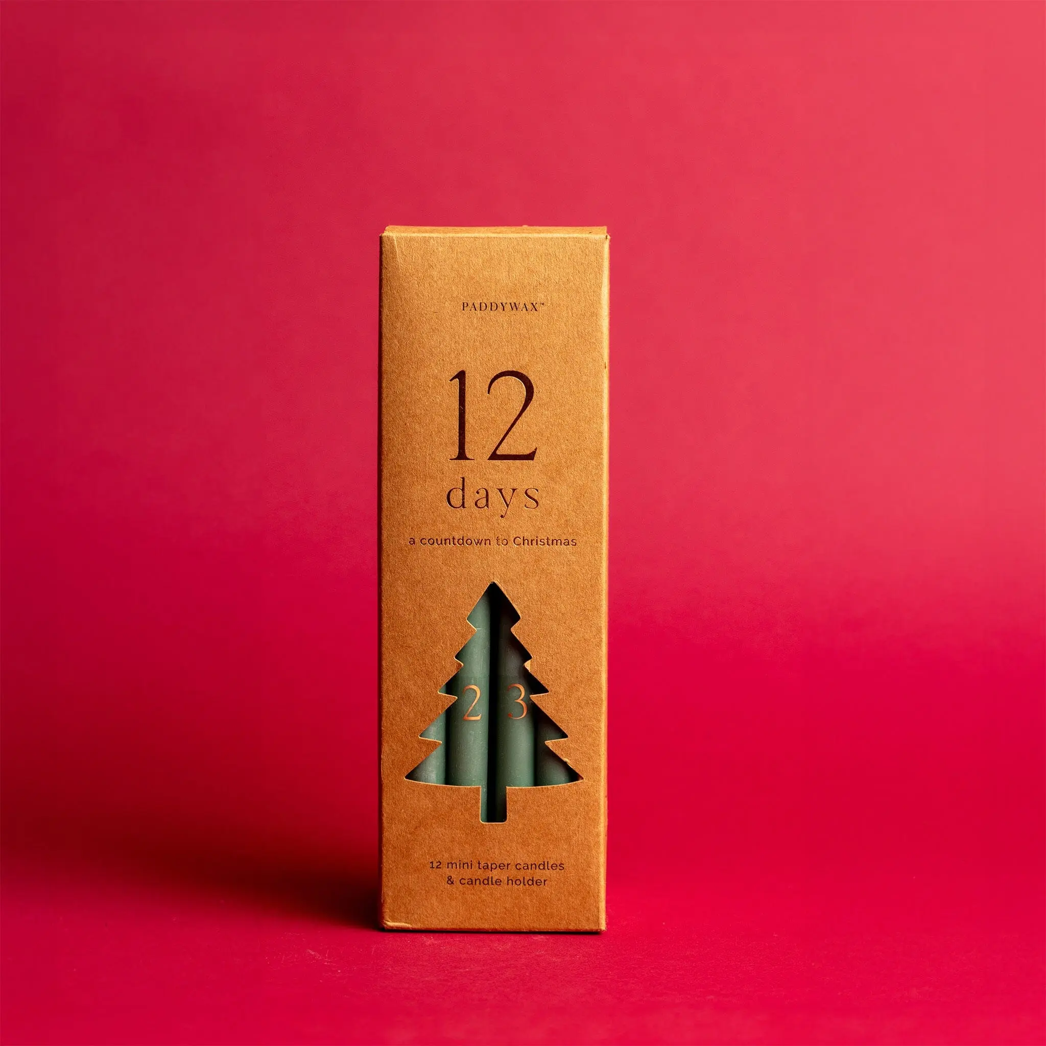 Cypress + Fir Taper 12 Days of Christmas Countdown Candle Set - Image 3