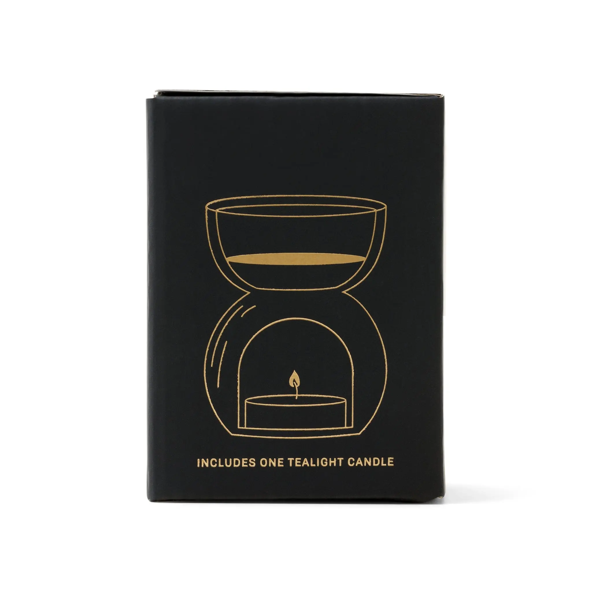 Black Glass - Essential Oil Burner & Tea Light Candle - Image 4