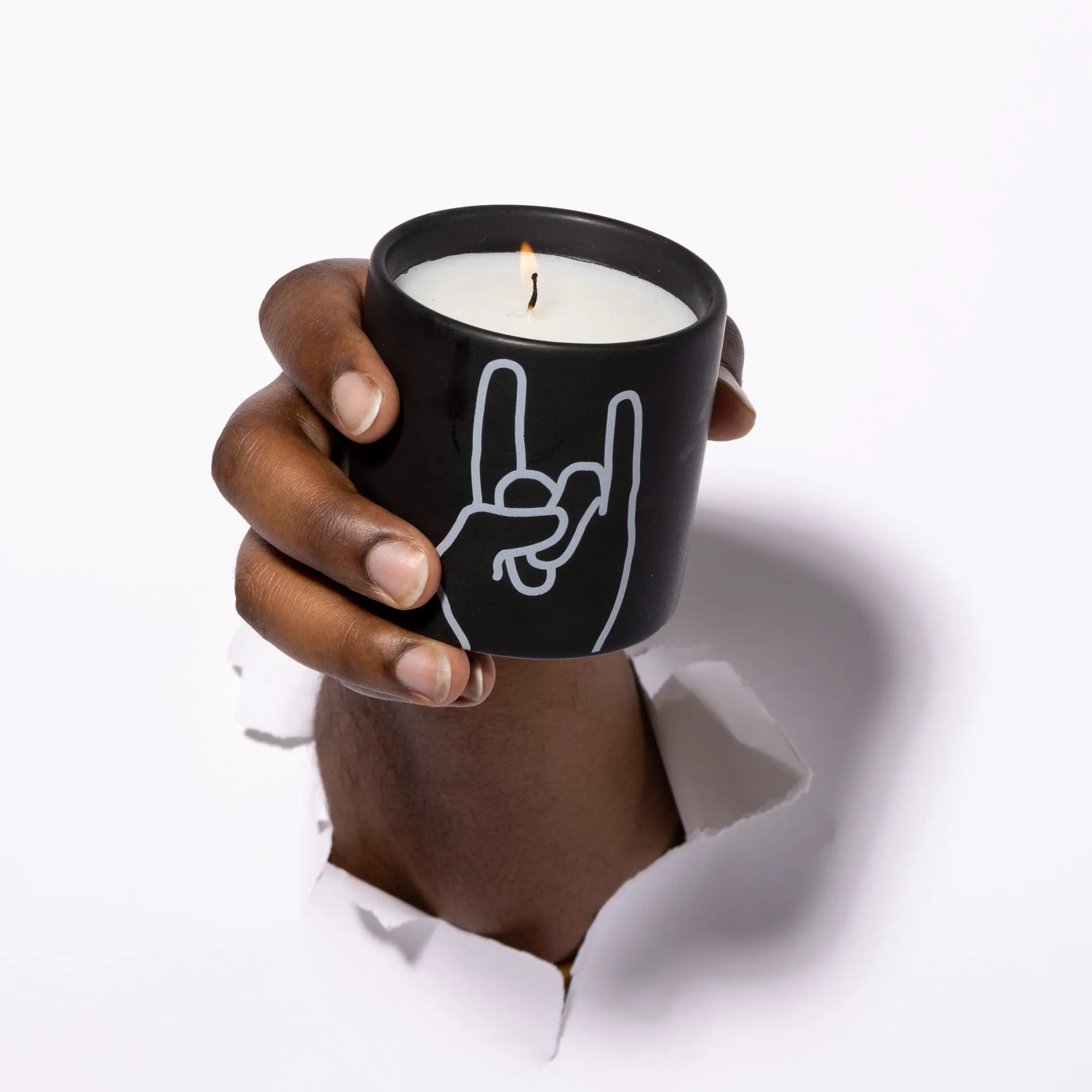 Leather + Oakmoss "Rock On" - Impressions 5.75 oz Candle - Image 3