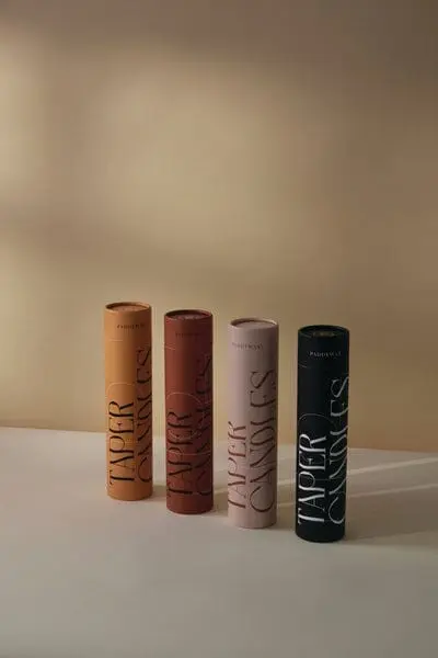 Red & Terracotta Tube Tapers - Set of 4 - Image 4